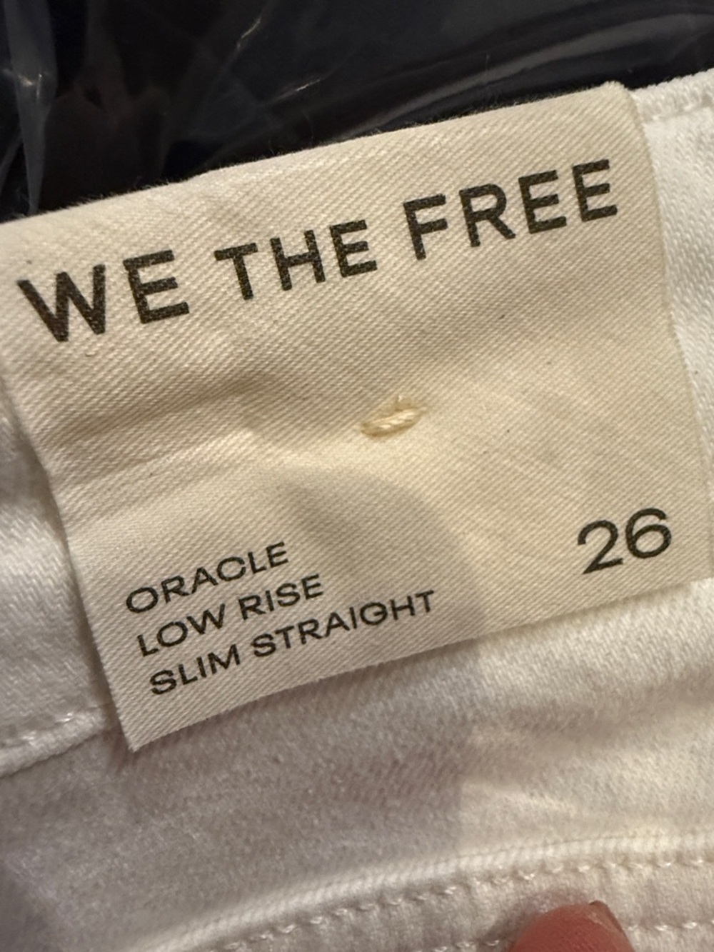 Oracle low-rise slim straight jeans NWT optic white - Picture 4 of 4